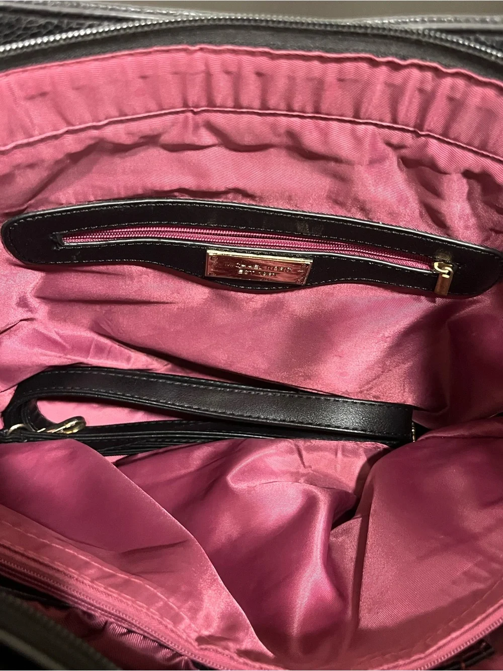 Michael Kors Black Leather Tote Bag